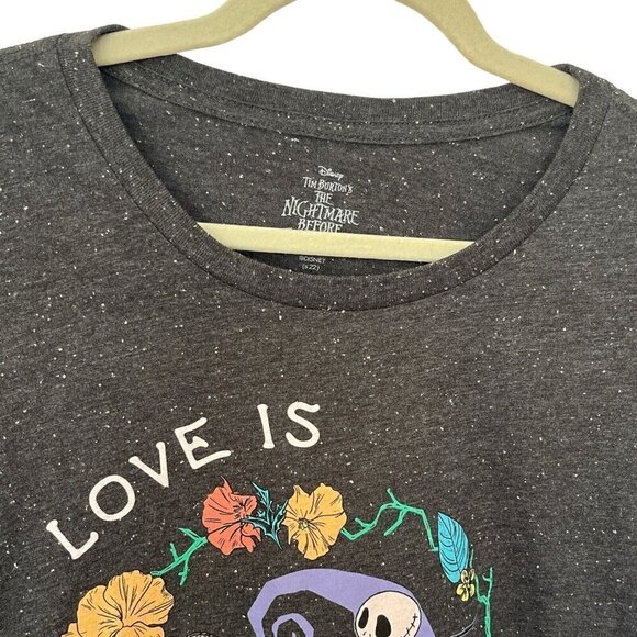 Disney Nightmare Before Christmas Jack Sally Love Is Eternal Graphic T Shirt L - Picture 3 of 7